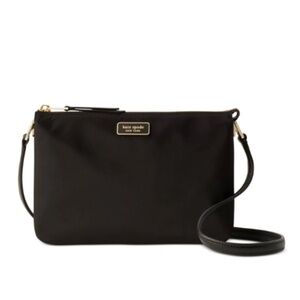 NEW Kate Spade Women's Black Dawn Triple Gusset Crossbody Bag